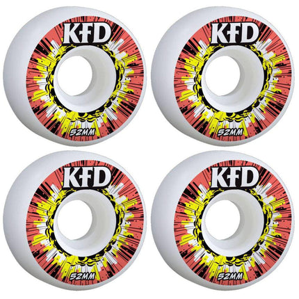 KFD Blast Skateboard Hjul 4-Pak - Red-ScootWorld.dk