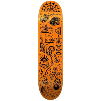 KFD Premium Wallpaper Skateboard Deck - Flash Orange-ScootWorld.dk