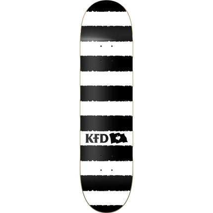 KFD Stripes Skateboard Deck - White-ScootWorld.dk