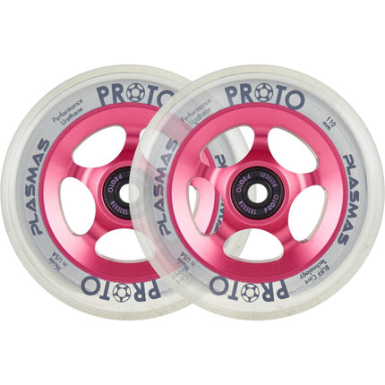 Proto Plasma Hjul Til Løbehjul 2-Pak - Neon Pink-ScootWorld.dk