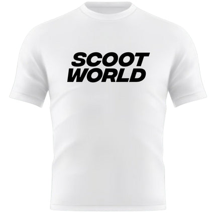 ScootWorld Big Logo Tshirt - White-ScootWorld.dk