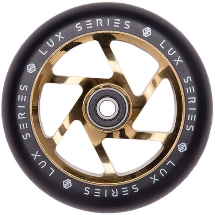 Striker Lux Spoked 110mm Hjul til Løbehjul - Gold Chrome-ScootWorld.dk