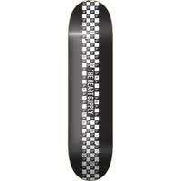 Heart Supply Check Stripe Skateboard Deck - Black-ScootWorld.dk