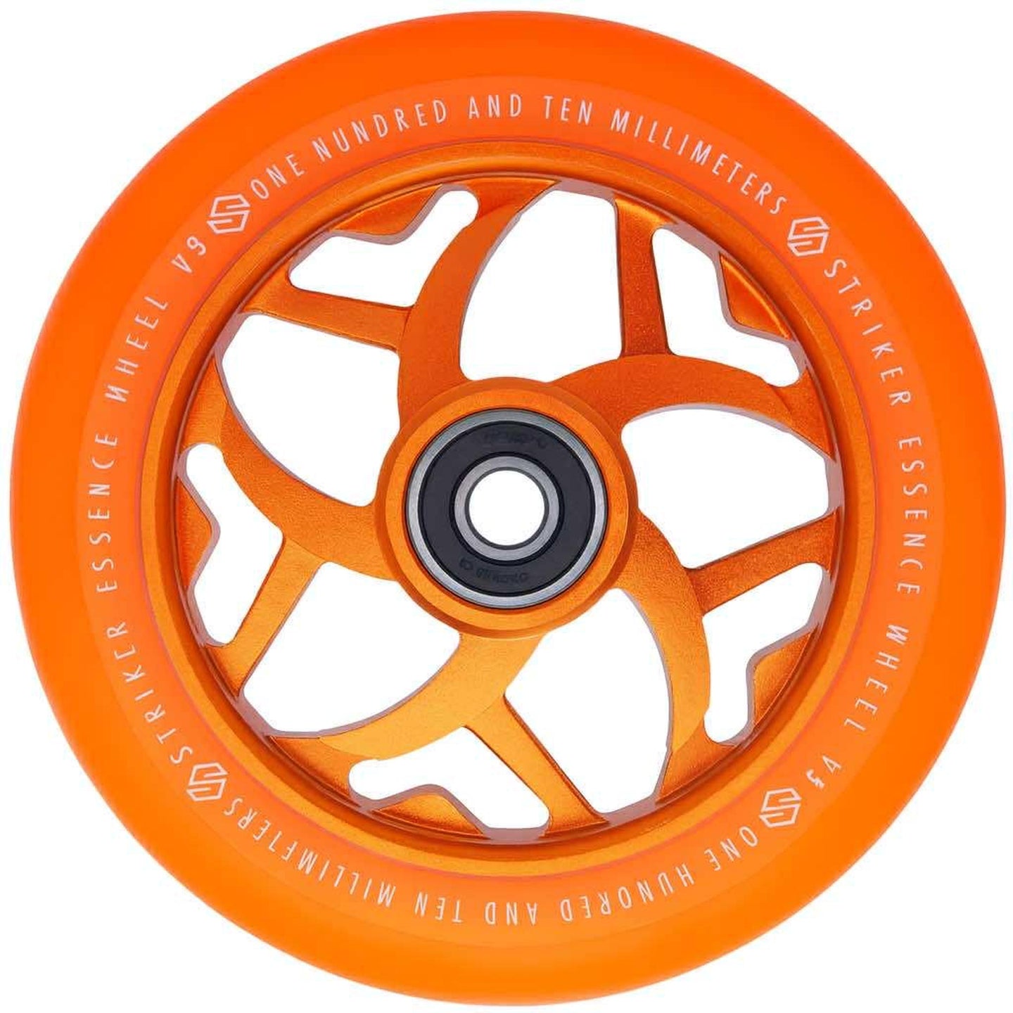 Striker Essence V3 Colorblast PU 110mm Hjul Til Løbehjul - Orange-ScootWorld.dk
