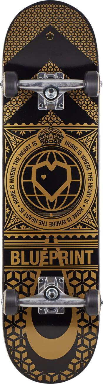 Blueprint Home Heart Kompletní skateboard - Black/Gold