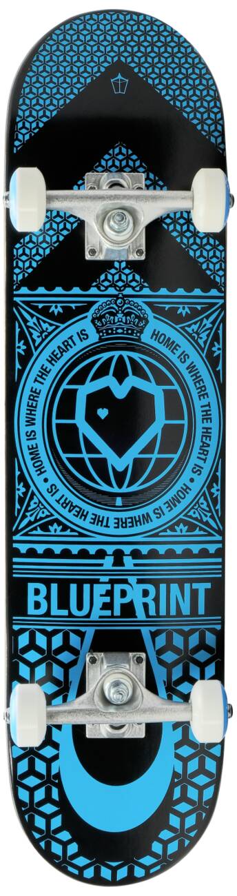 Blueprint Home Heart Kompletní skateboard - Black/Blue