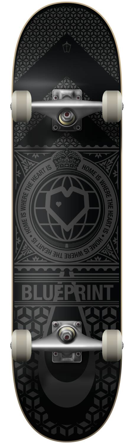 Blueprint Home Heart Kompletní skateboard - Black/Grey