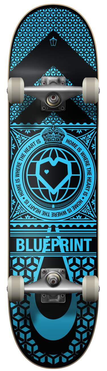 Blueprint Home Heart Kompletní skateboard - Blue/Black