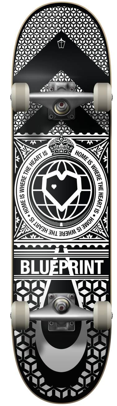 Blueprint Home Heart Kompletní skateboard - Black/White