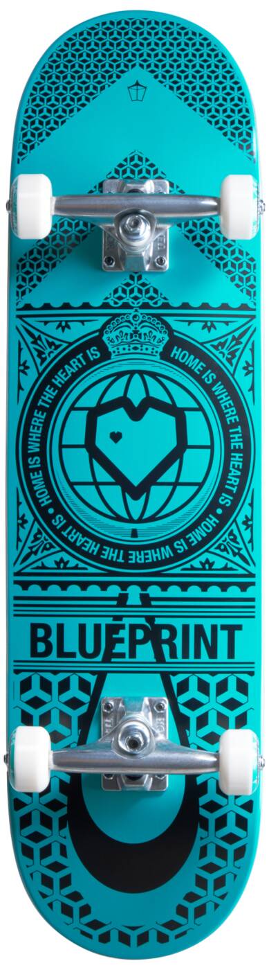 Blueprint Home Heart Kompletní skateboard - Black/Teal