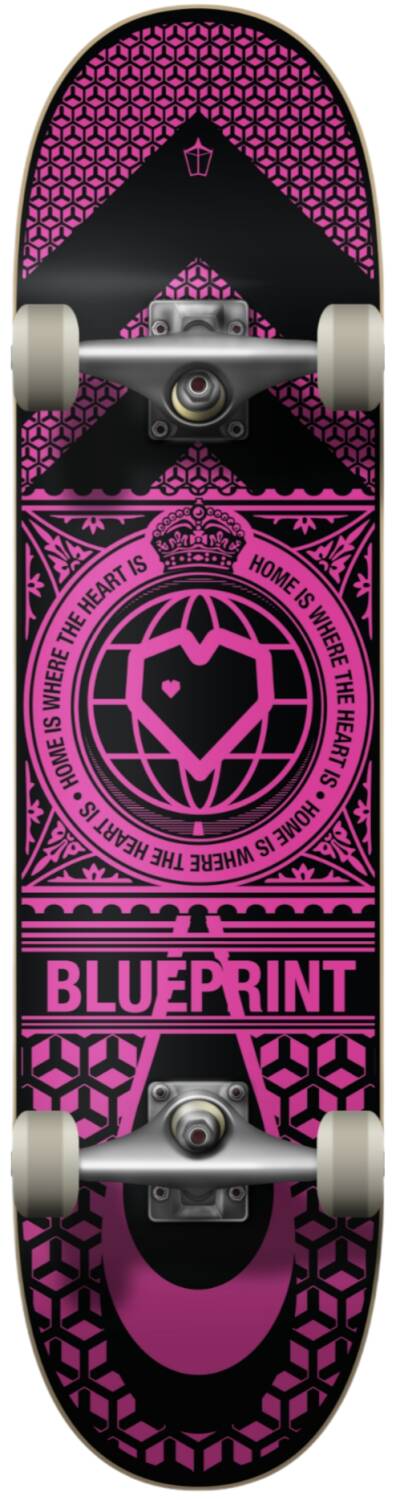 Blueprint Home Heart Kompletní skateboard - Pink