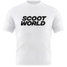 Tričko ScootWorld s velkým logem - bílé