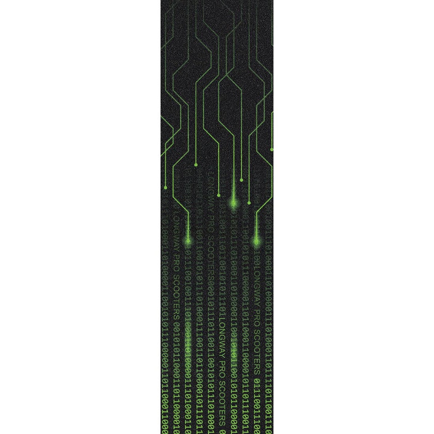 Longway Printed Griptape til Løbehjul - Matrix Green-ScootWorld.dk