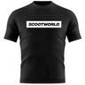 Tričko s logem ScootWorld Box - černá/bílá