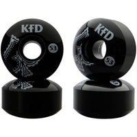 KFD Team 100A Skateboard Hjul 4-Pak - Bandana-ScootWorld.dk