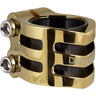 Longway Defender Double Clamp pro Koloběžku - Gold Chrome