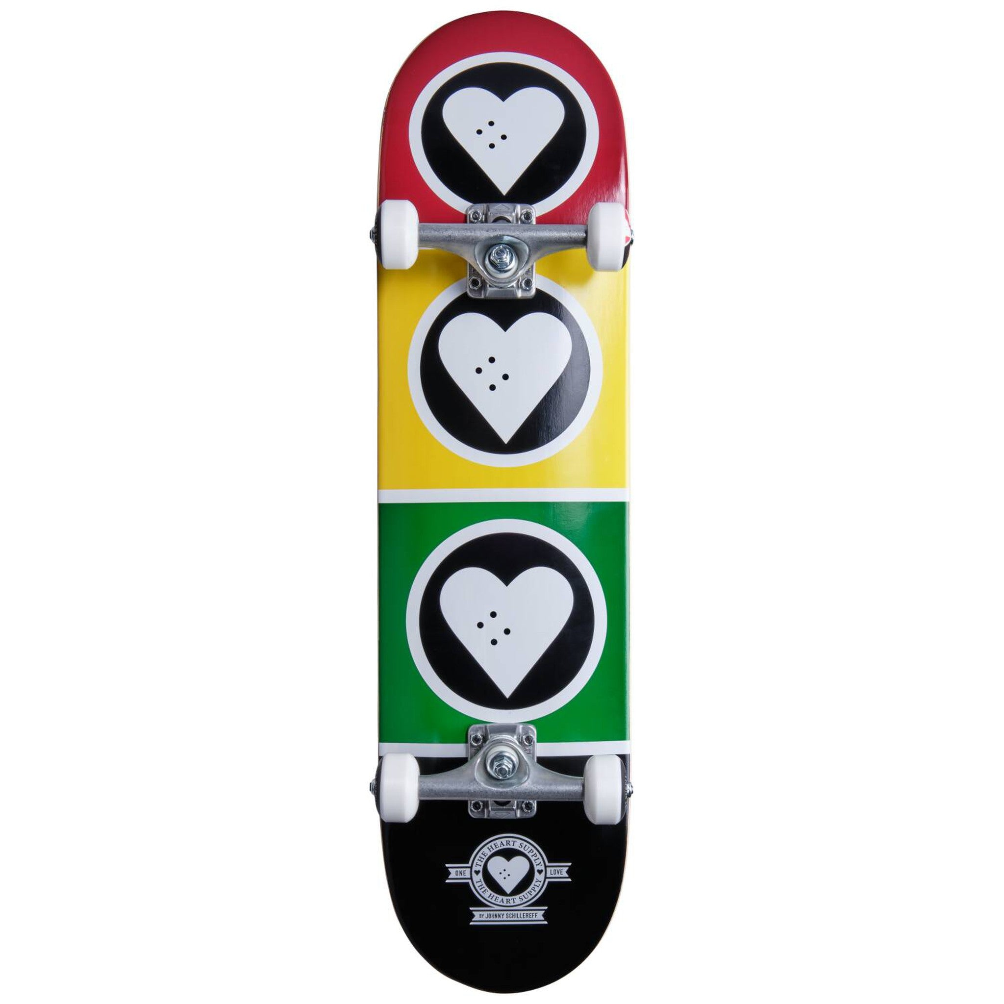 Heart Supply Squadron Skateboard Deck - Rasta-ScootWorld.dk