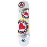 Heart Supply Orbit Logo Komplet Skateboard - White/Black/Red-ScootWorld.dk