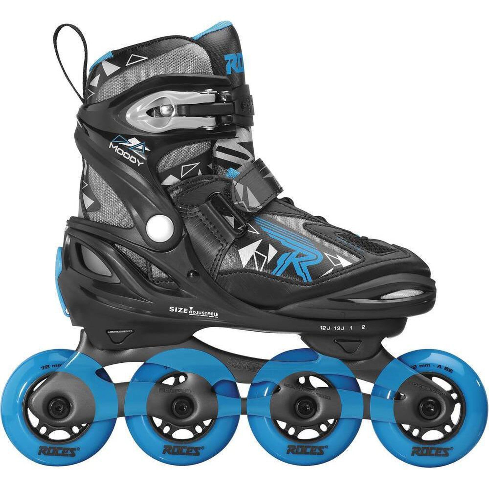 Roces Moody TIF Inliners Børn - Black/Astro Blue-ScootWorld.dk